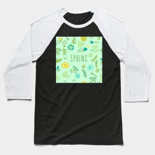 Spring pattern with flowers Baseball T-Shirt